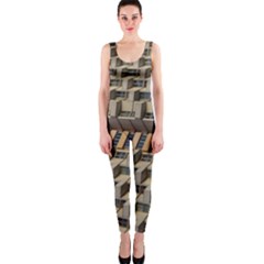 Architecture Geometry One Piece Catsuit by Simbadda