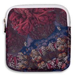 Fractals 3d Graphics Designs Mini Square Pouch by Simbadda