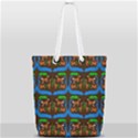 Foxes Pattern Full Print Rope Handle Tote (Small) View1