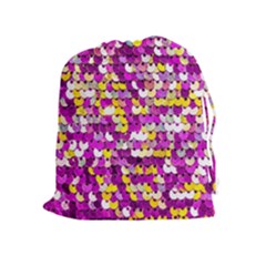 Funky Sequins Drawstring Pouch (xl) by essentialimage