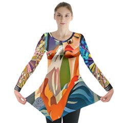 #art #illustration #drawing #infinitepainter #artist #sketch #mirrorart #jwildfire #mirrorlab #galle Webp Net Resizeimage (8) Long Sleeve Tunic  by soulone