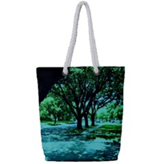 Hot Day In Dallas 5 Full Print Rope Handle Tote (small) by bestdesignintheworld