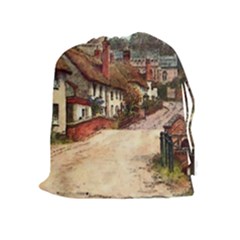 East Budleigh Devon Uk Vintage Old Drawstring Pouch (xl) by Sudhe