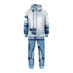 Blue City Building Fantasy Hooded Jumpsuit (kids) by Sudhe