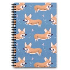 Corgi Patterns 5 5  X 8 5  Notebook by Sudhe