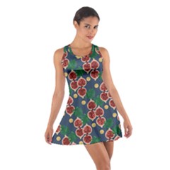 Figs And Monstera  Cotton Racerback Dress by VeataAtticus