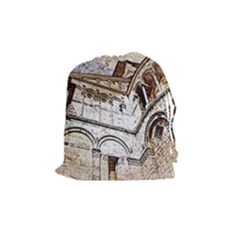 Building Architecture Columns Drawstring Pouch (medium) by Simbadda