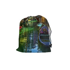 Venice City Italy Architecture Drawstring Pouch (medium) by Simbadda