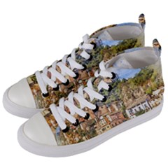 Architecture Town Travel Water Women s Mid-top Canvas Sneakers by Simbadda