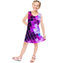 Purple Disco Ball Kids  Tunic Dress by essentialimage