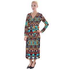 New Arrivals-a-17 Velvet Maxi Wrap Dress by ArtworkByPatrick