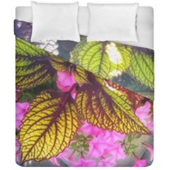 Coleus & Petunia Duvet Cover Double Side (california King Size) by Riverwoman