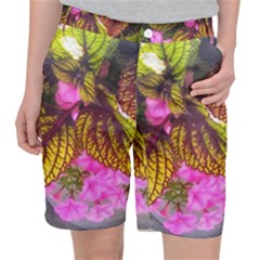 Coleus & Petunia Pocket Shorts by Riverwoman