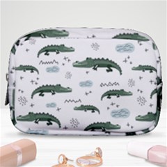 Vector Seamless Pattern With Cute Crocodiles Make Up Pouch (small) by Vaneshart