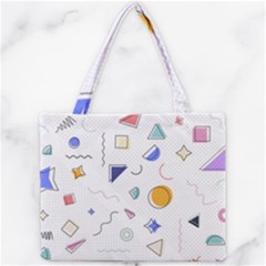 Memphis Pattern With Geometric Shapes Mini Tote Bag by Vaneshart
