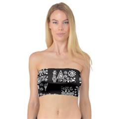 Vector Pattern Design With Tribal Elements Bandeau Top by Vaneshart
