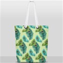 Peacock Feather Pattern Full Print Rope Handle Tote (Small) View1
