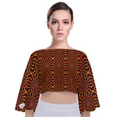 New Arrivals-b-1 Tie Back Butterfly Sleeve Chiffon Top by ArtworkByPatrick