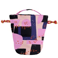 Vibrant Tropical Dot Patterns Drawstring Bucket Bag by Vaneshart