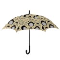 Hand Drawn Penguin Doodle Pattern Hook Handle Umbrellas (Large) View3