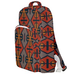 Seamless Digitally Created Tilable Abstract Pattern Double Compartment Backpack by Vaneshart