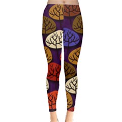 Tree Pattern Background Leggings  by Vaneshart