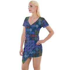 Zappwaits Short Sleeve Asymmetric Mini Dress by zappwaits