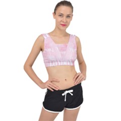 Paris, London, New York V-back Sports Bra by Lullaby