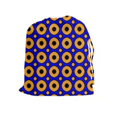 Pattern Circle Seamless Texture Drawstring Pouch (xl) by Simbadda