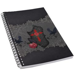 The Crows With Cross 5 5  X 8 5  Notebook by FantasyWorld7