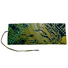 Laptop Computer Technology Leaf Line Green Biology Communication Electronics Illustration Informatio Roll Up Canvas Pencil Holder (s) by Vaneshart
