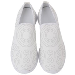 Circle Vector Background Abstract Men s Slip On Sneakers by Bajindul