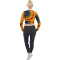 Art Artwork Fractal Digital Art Long Sleeve Cropped Velvet Jacket View2