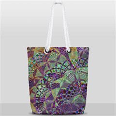 Background Design Art Artwork Full Print Rope Handle Tote (small) by Wegoenart