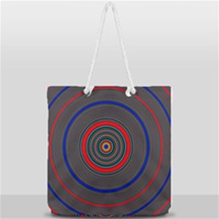 Art Design Fractal Circle Full Print Rope Handle Tote (large) by Wegoenart
