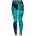 Background Texture Pattern Blue Classic Yoga Leggings View2
