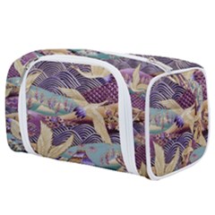 Textile Fabric Cloth Pattern Toiletries Pouch by Wegoenart