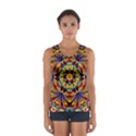 Geometric Pattern Kaleidoscope Art Mirror Image Mosaic Sport Tank Top  View1
