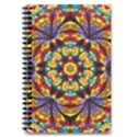 Geometric Pattern Kaleidoscope Art Mirror Image Mosaic 5.5  x 8.5  Notebook View1