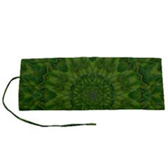Fauna Nature Ornate Leaf Roll Up Canvas Pencil Holder (s) by pepitasart