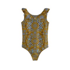 A Star In Golden Juwels Kids  Frill Swimsuit by pepitasart