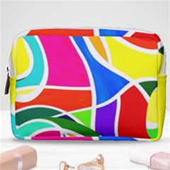 Abstract Background Make Up Pouch (medium) by Vaneshart