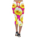 Pop Art Tennis Balls Lightweight Velour Capri Leggings  View2