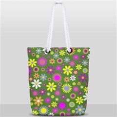 Abstract 1300667 960 720 Full Print Rope Handle Tote (small) by vintage2030