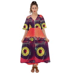 Music 1285165 960 720 Kimono Sleeve Boho Dress by vintage2030