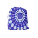 Pattern Background Color Drawstring Pouch (Large) View2