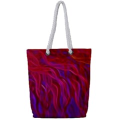 Background Texture Pattern Full Print Rope Handle Tote (small) by Wegoenart