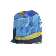 Painting Illustrations Vincent Van Gogh Drawstring Pouch (large) by Wegoenart