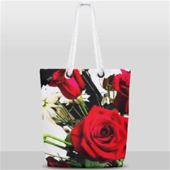 Roses 1 1 Full Print Rope Handle Tote (small) by bestdesignintheworld