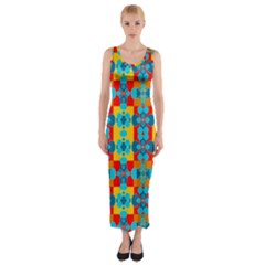 Pop Art  Fitted Maxi Dress by Sobalvarro